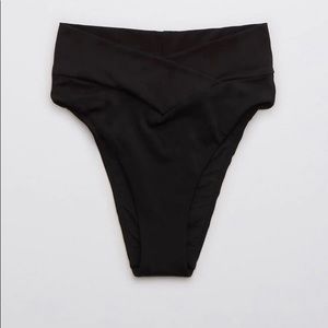 Aerie Crossover High Cut Cheeky Bikini Bottom